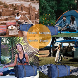 ehsbuy 60L Reisetasche Groß Faltbare Sporttasche Herren Damen mit Schuhfach Taschen Wasserdicht Saunatasche Travel Bag für Sp