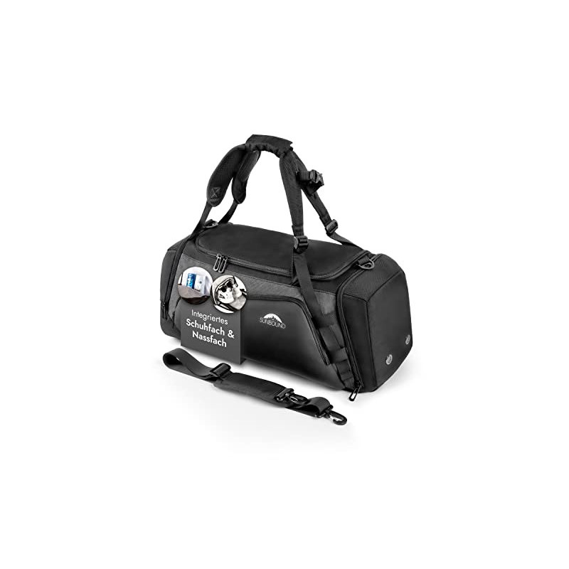 SUNBOUND® Sporttasche & Reisetasche für Damen und Herren - mit Schuhfach & Nassfach - Tasche für Sport, Fitness & Reisen - Tr SUNBOUND® Sporttasche & Reisetasche für Damen und Herren - mit Schuhfach & Nassfach - Tasche für Sport, Fitness & Reisen - Tr