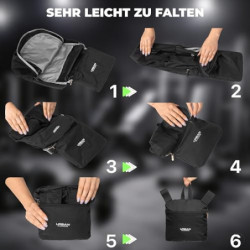 Urban Runners Active Daypack Ultraleichter, faltbarer 20L Rucksack - Wasserdicht & robust, ideal für Fitness, Outdoor, Reisen
