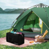 Extra Große ,Faltbare Reisetasche mit Handschlaufe, Geeignet für Reisen wasserdichte Tragetasche, Camping（Schwarz）