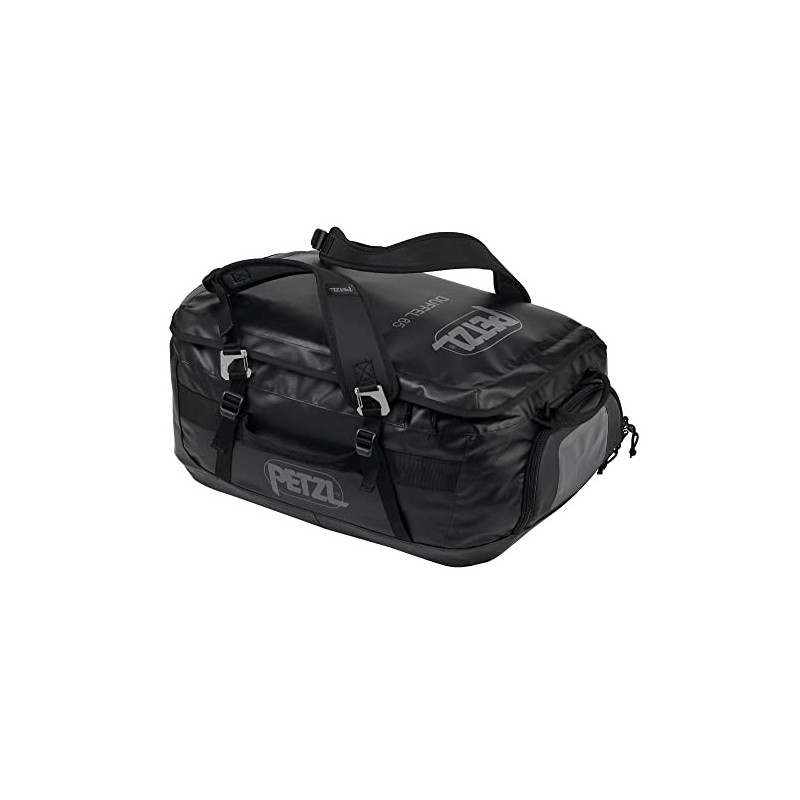 Petzl Duffel 65 Mittelgroße Transporttasche aus TPU Plane und Polypropylen in der Farbe Schwarz 65 Liter, Maße: 58,5cm x 40cm Petzl Duffel 65 Mittelgroße Transporttasche aus TPU Plane und Polypropylen in der Farbe Schwarz 65 Liter, Maße: 58,5cm x 40cm