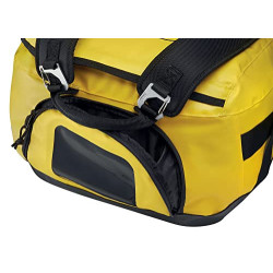 Petzl Duffel 65 Mittelgroße Transporttasche aus TPU Plane und Polypropylen in der Farbe Schwarz 65 Liter, Maße: 58,5cm x 40cm