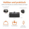 Amazon Basics Große Reisetasche und Sporttasche, Tragegriff Oben, Wochenendtasche, Seesack, 98 l, Schwarz