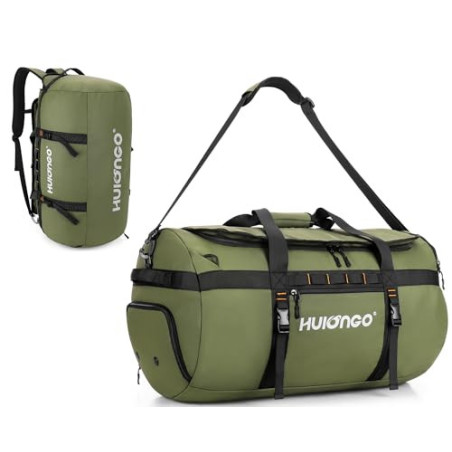 Hulongo Sporttasche Herren Damen 60L Reisetasche Groß für Kurztrips Weekender Gym Tasche mit Schuhfach & 3-in-1-Schultergurt