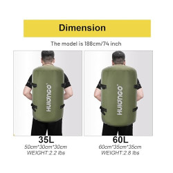 Hulongo Sporttasche Herren Damen 60L Reisetasche Groß für Kurztrips Weekender Gym Tasche mit Schuhfach & 3-in-1-Schultergurt