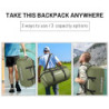 Hulongo Sporttasche Herren Damen 60L Reisetasche Groß für Kurztrips Weekender Gym Tasche mit Schuhfach & 3-in-1-Schultergurt
