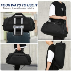FIORETTO 43L Sporttasche & Reisetasche für Damen und Herren, mit Schuhfach & Nassfach, Wasserdicht Tasche für Trainingstasche