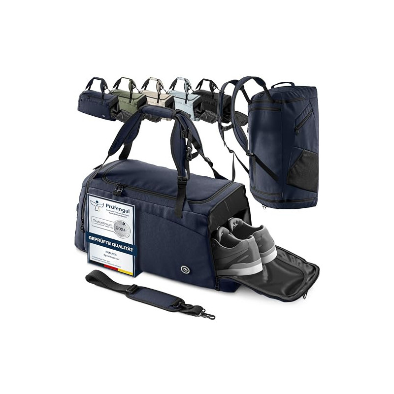 Sporttasche Trainingstasche + Rucksack, Schuhfach, Nassfach | Reisetasche Schwimmtasche Fitnesstasche Sport Gym Fitness Umhän Sporttasche Trainingstasche + Rucksack, Schuhfach, Nassfach | Reisetasche Schwimmtasche Fitnesstasche Sport Gym Fitness Umhän