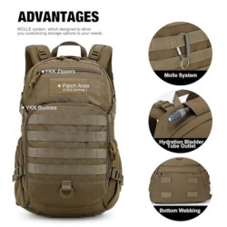 Mardingtop 25L Militär Rucksäcke für Taktischer Fahrrad Wandern Spazieren Klettern Bergsteigen Radfahren Rucksack