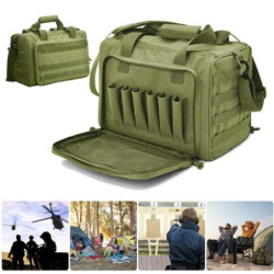 Kexpery Taktische Waffen-Range-Tasche, Waffen-Range-Aufbewahrungstasche mit mehreren Fächern, Pistolen-Range-Reisetaschen, mi