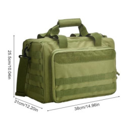 Kexpery Taktische Waffen-Range-Tasche, Waffen-Range-Aufbewahrungstasche mit mehreren Fächern, Pistolen-Range-Reisetaschen, mi