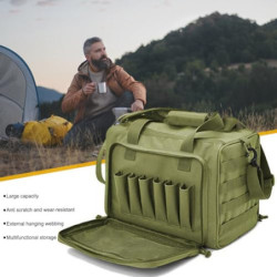 Kexpery Taktische Waffen-Range-Tasche, Waffen-Range-Aufbewahrungstasche mit mehreren Fächern, Pistolen-Range-Reisetaschen, mi