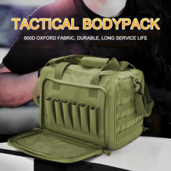 Kexpery Taktische Waffen-Range-Tasche, Waffen-Range-Aufbewahrungstasche mit mehreren Fächern, Pistolen-Range-Reisetaschen, mi