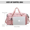 Suweir Sporttasche Damen Herren 42L Reisetasche mit Schuhfach Nassfach Wasserdicht Trainingstasche Travel Duffle Bag mit Ruck
