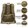 Mardingtop 25L Militär Rucksäcke für Taktischer Fahrrad Wandern Spazieren Klettern Bergsteigen Radfahren Rucksack