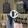 MUCHER 3 Pack Molle Tasche Taktische Hüfttaschen EDC Utility Bauchtasche Hüfttasche mit 3 Haken und Schlüsselanhänger für Out