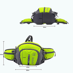 SINOKAL multifunktionale Militärstil Canvas-Pack Gürteltasche Wasser Widerstand Fanny Packungen mit Flaschenhalter für laufen
