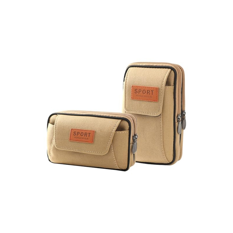 2 Stück Handy Gürteltasche, Gürteltasche Herren, Kompakte Gürteltasche, Multifunktionale Gürtel Tasche Ideal für Camping, Wan