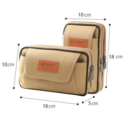 2 Stück Handy Gürteltasche, Gürteltasche Herren, Kompakte Gürteltasche, Multifunktionale Gürtel Tasche Ideal für Camping, Wan