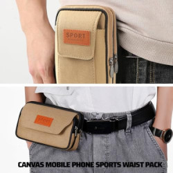 2 Stück Handy Gürteltasche, Gürteltasche Herren, Kompakte Gürteltasche, Multifunktionale Gürtel Tasche Ideal für Camping, Wan