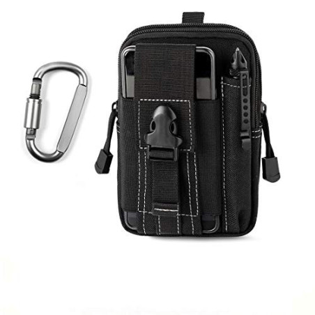 Unigear Taktische Hüfttaschen Herren, mit Aluminiumkarabiner, Gürteltasche Bauchtasche Handytasche Molle Tasche Multifunktion
