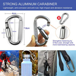 Unigear Taktische Hüfttaschen Herren, mit Aluminiumkarabiner, Gürteltasche Bauchtasche Handytasche Molle Tasche Multifunktion