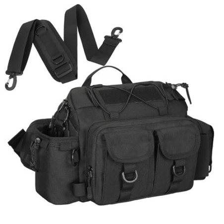 BAIGIO Taktische Bauchtasche Militär Hüfttasche Molle Utility Gürteltasche Angeln Tasche Angeltasche Messenger Bag Schulterta