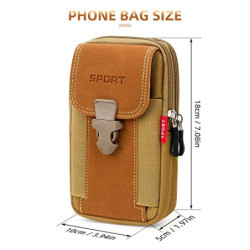 Multifunktionale Gürteltasche für Herren, Smartphonetasche Gürteltasche, Handy Gürteltasche für Outdoor, Wandern, Camping  Kh