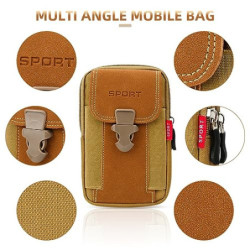 Multifunktionale Gürteltasche für Herren, Smartphonetasche Gürteltasche, Handy Gürteltasche für Outdoor, Wandern, Camping  Kh