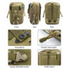 Long Keeper Hüfttasche Taktisch EDC Pouch, Nylon Gürteltasche Taktisch Molle Tasche Handy Handytasche Outdoor Beutel für Camp