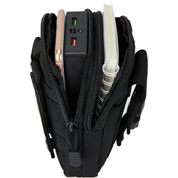 Gürteltasche Herren für alle Handys-2er Pack Gürteltasche aus Nylon, Handytasche mit Karabiner, Taktische Hüfttaschen,Surviva