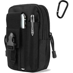 Gürteltasche Herren für alle Handys-2er Pack Gürteltasche aus Nylon, Handytasche mit Karabiner, Taktische Hüfttaschen,Surviva