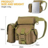 Flintronic Taktisch Beintasche Drop Beinbeutel, Mehrzweck Wasserdicht Outdoor Militär Beinbeutel Molle Hüfttasche mit Wasserf