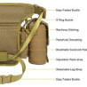 Flintronic Taktisch Beintasche Drop Beinbeutel, Mehrzweck Wasserdicht Outdoor Militär Beinbeutel Molle Hüfttasche mit Wasserf