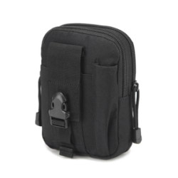 HOUSON Taktische Hüfttasche, Molle Gürteltasche Handytasche Beutel Geldbörse Für Outdoor, Wandern, Camping, Jagd, Reisen Schw