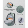 WATERFLY Rucksack Klein Wanderrucksack 12L: Leicht Tagesrucksack Mini Sport Backpack Outdoor Daypack mit Abnehmbare Brustschn