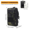 Huntvp Taktische Handytasche für max. 6,7" Smartphone, 1000D Nylon MOLLE Handyhalter Militär Zusatztasche für Rucksack, Hüftt