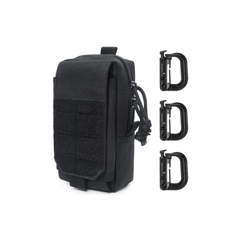 MUCHER Tactical EDC Tasche Taktische Hüfttaschen Militär Kompakt MOLLE Multifunktionale kleine EDC Handytasche Gürteltasche B