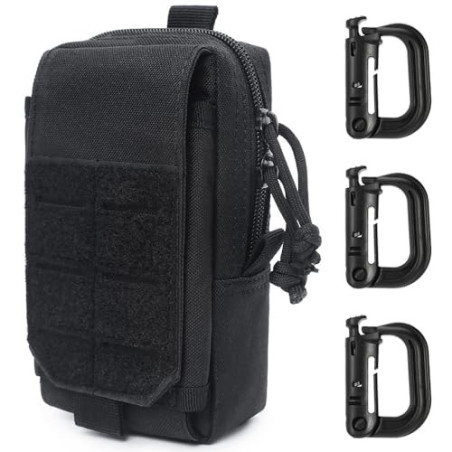 MUCHER Tactical EDC Tasche Taktische Hüfttaschen Militär Kompakt MOLLE Multifunktionale kleine EDC Handytasche Gürteltasche B