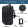 MUCHER Tactical EDC Tasche Taktische Hüfttaschen Militär Kompakt MOLLE Multifunktionale kleine EDC Handytasche Gürteltasche B