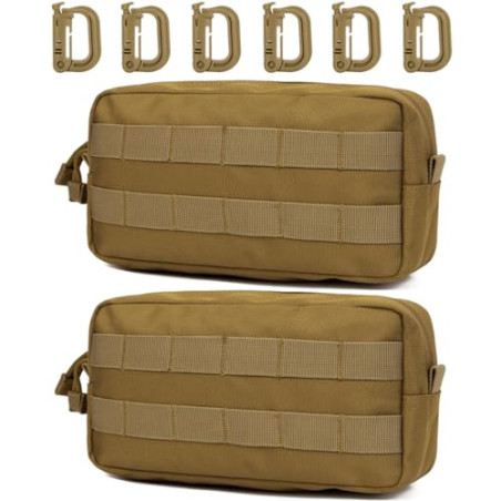 MUCHER Molle Tasche Taktische Hüfttaschen EDC Utility Bauchtasche Hüfttasche mit 3 Haken für Outdoor Wandern Jagdcamping Trai