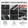WATERFLY Rucksack Klein Wanderrucksack 12L: Leicht Tagesrucksack Mini Sport Backpack Outdoor Daypack mit Abnehmbare Brustschn