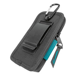 Makita E-15556 Smartphone Gürteltasche, passend für die gängigsten Smartphones, inklusive Karabiner und Kunststoffclip, Platz