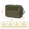 OneTigris EDC Tasche, Gürteltasche MOLLE Taktische Hüfttasche Wasserdicht Molletaschen für Camping Wandern Radfahren Klettern