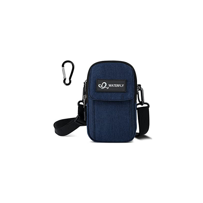 WATERFLY Bauchtasche Gürteltasche Hüfttaschen Handytasche: Kompakt Klein Multifunktional Gürtel Tasche mit Karabiner für Dame WATERFLY Bauchtasche Gürteltasche Hüfttaschen Handytasche: Kompakt Klein Multifunktional Gürtel Tasche mit Karabiner für Dame