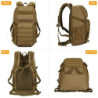 HUNTVP Militär Rucksack 25L Wanderrucksack Bundeswehr Tagesrucksack Taktischer Rucksack Wasserdicht MOLLE Trekkingrucksack An
