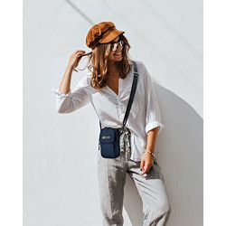 WATERFLY Bauchtasche Gürteltasche Hüfttaschen Handytasche: Kompakt Klein Multifunktional Gürtel Tasche mit Karabiner für Dame