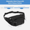 ProCase Bauchtasche Gürteltasche Wasserdicht Hüfttasche für Herren und Damen Klein Nylon Fanny Pack mit 6 Reißverschlusstasch