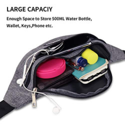 Bauchtasche Gürteltasche, MOCOCITO Hüfttasche für Damen und Herren, Brusttasche Groß Handytasche 120CM Gurt Verstellbarer für