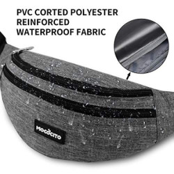 Bauchtasche Gürteltasche, MOCOCITO Hüfttasche für Damen und Herren, Brusttasche Groß Handytasche 120CM Gurt Verstellbarer für